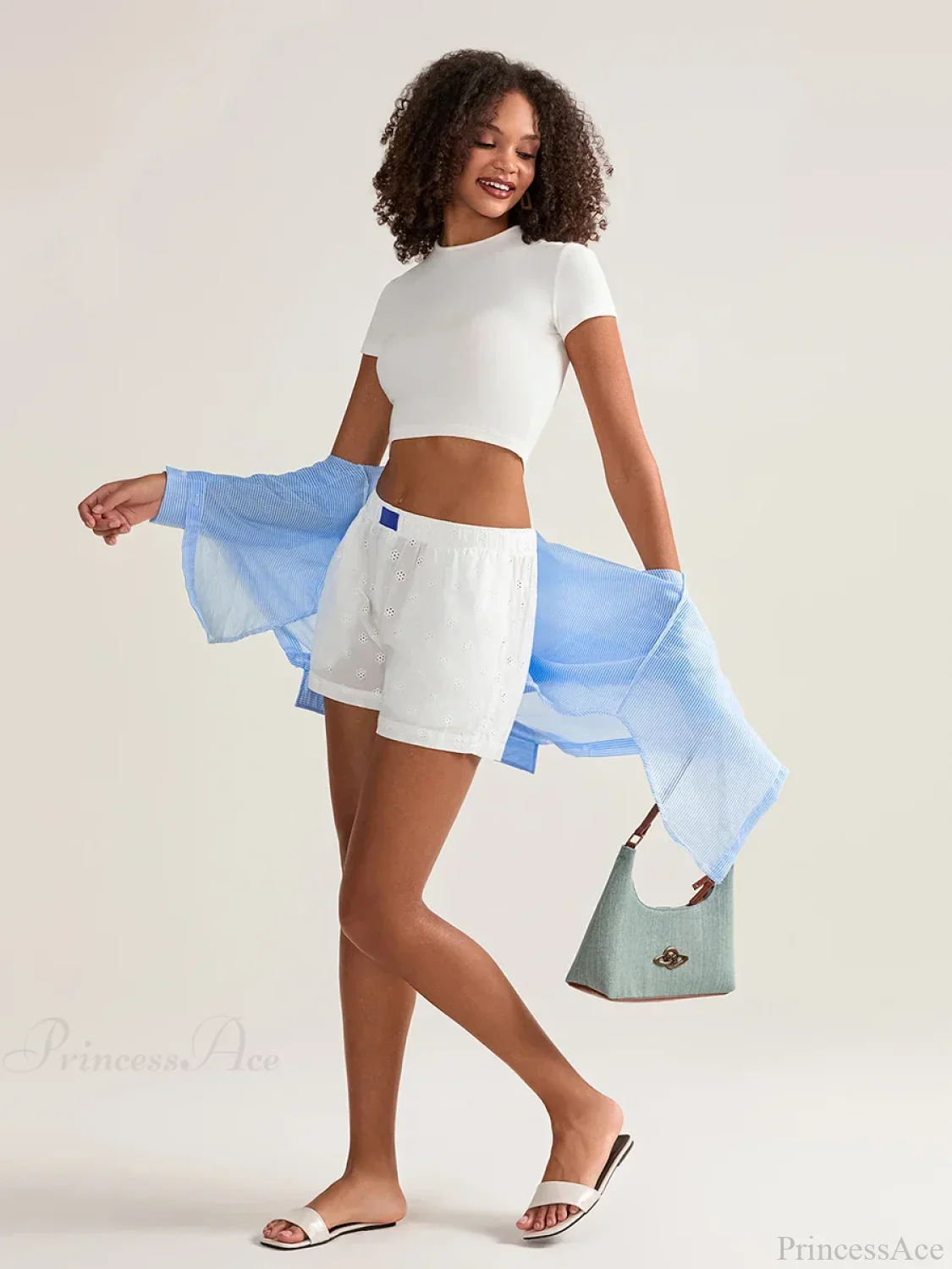 Crochet HolLow Wide Leg Short - Image 6