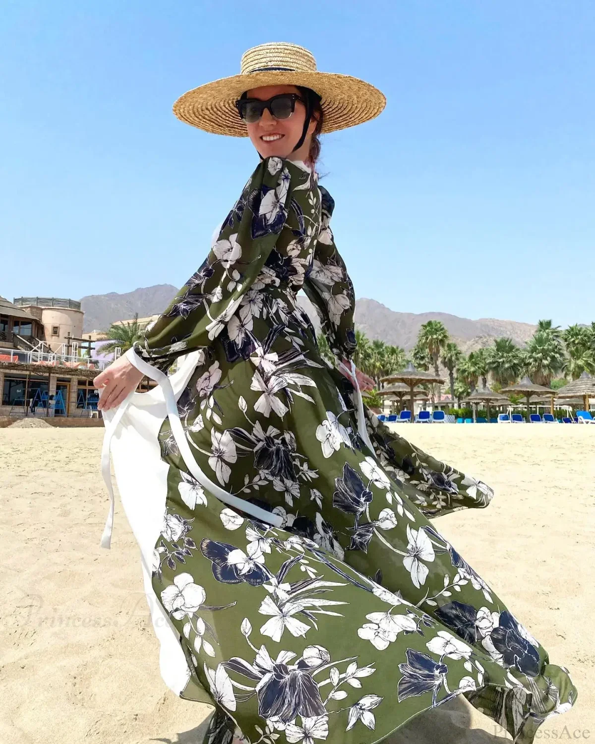 Crochet Kaftan Tunic Beach Cover Up - Image 3