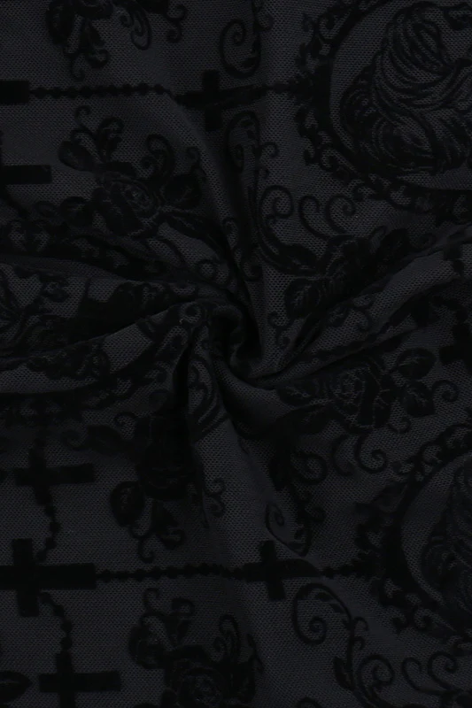 Cross Strap Bodycon Gothic Dress - Image 5