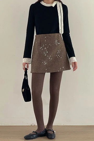 Crystal Bead Embellished Skirt - Image 12