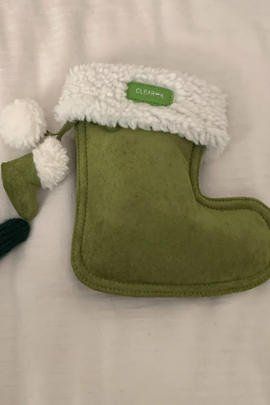Cute Boot Shape Suede Fuzzy Crossbody Bag Mini Phone Bag - Image 10