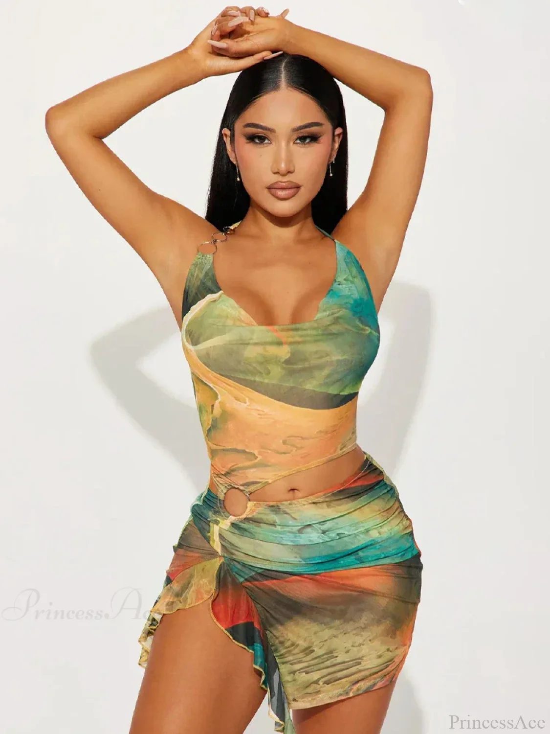 Cutout Hollow-Out Mini Dress - Image 5