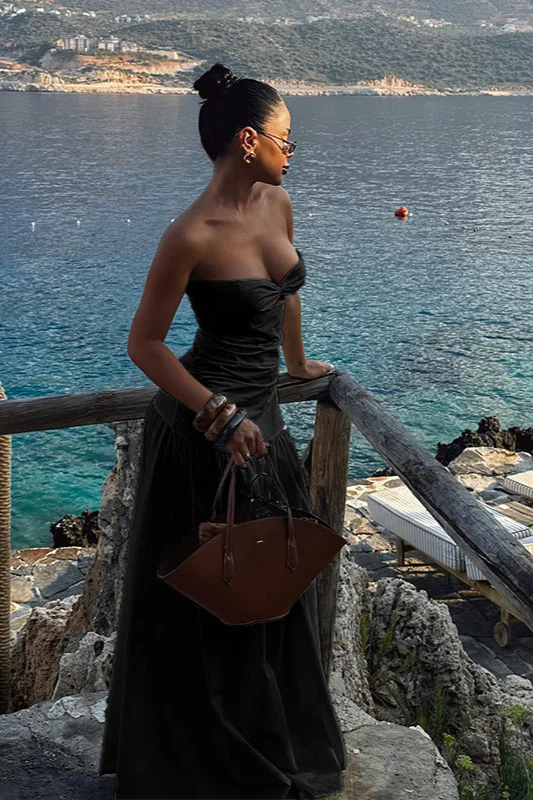 Cutout Strapless Beach Party Dress - Image 9