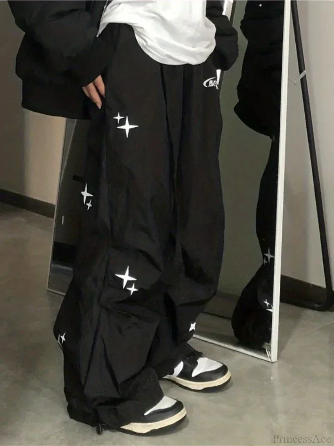 Cyber Y2K Parachute Baggy Pants - Image 2