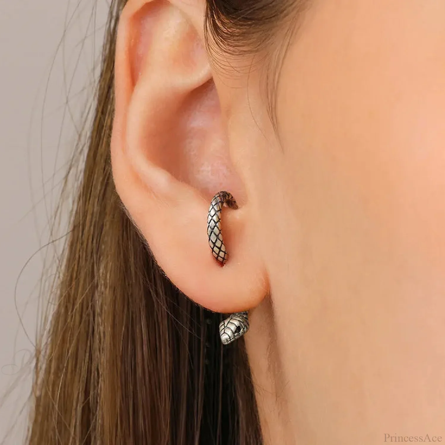 Dark Animal Serpent Clasp Character Earring - Image 8