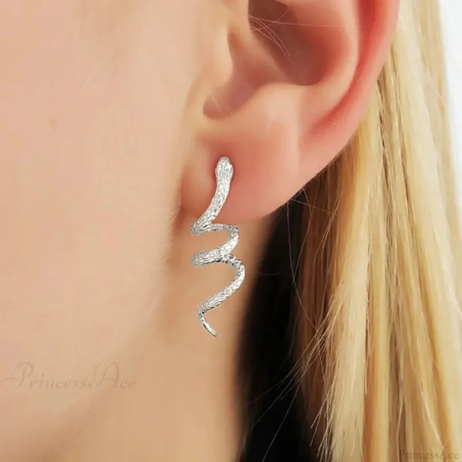Dark Animal Serpent Clasp Character Earring - Image 9