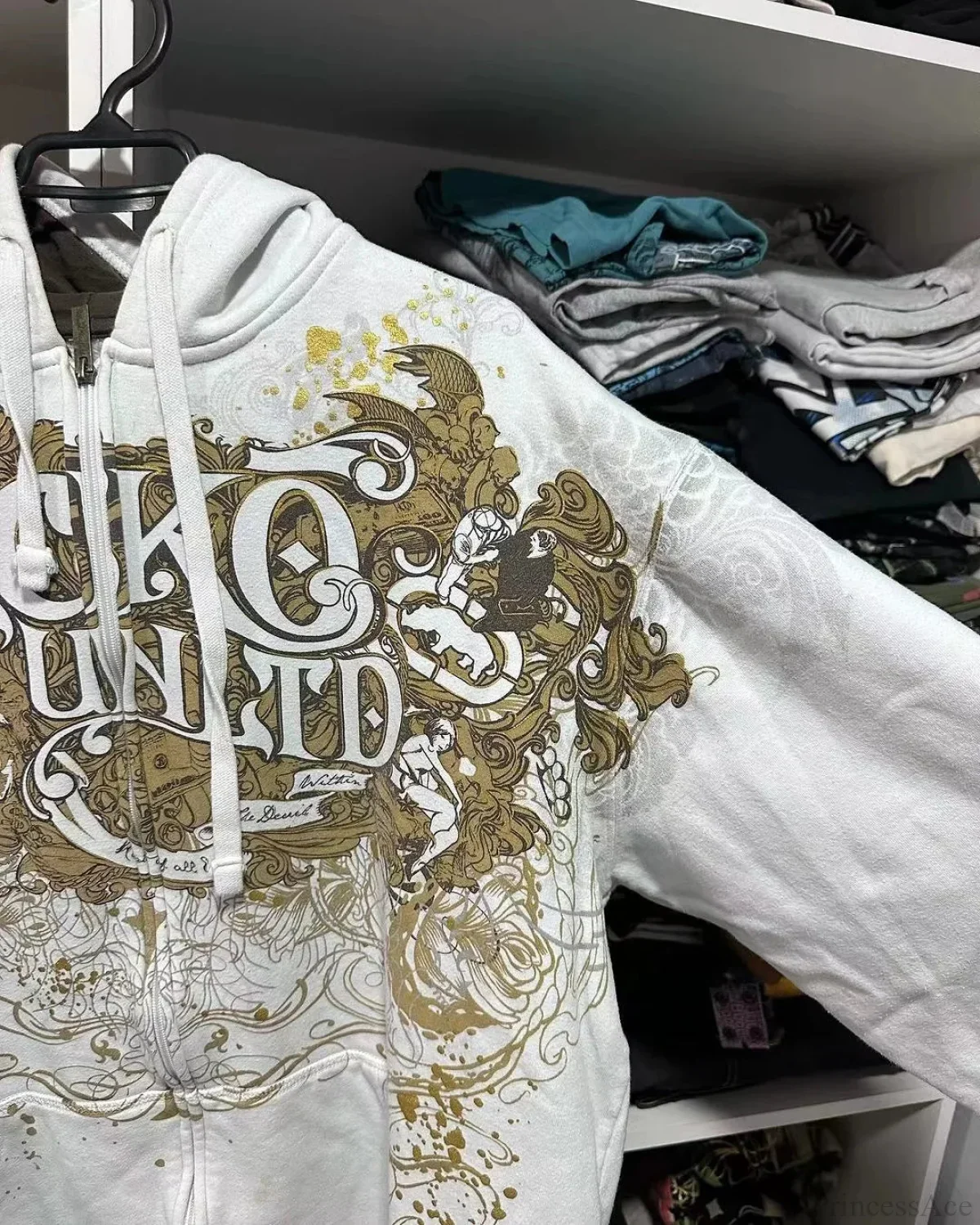 Dark Antique Large Design Hoodie - Image 3
