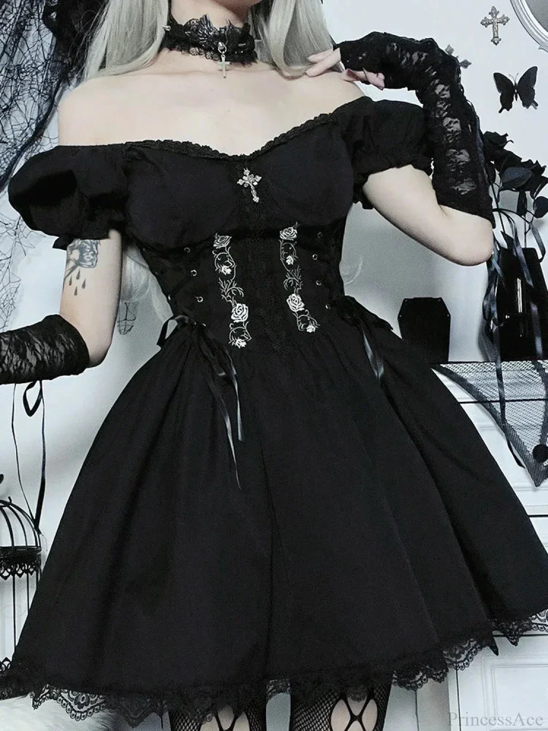 Dark Bandage Corset Small Dress - Image 4
