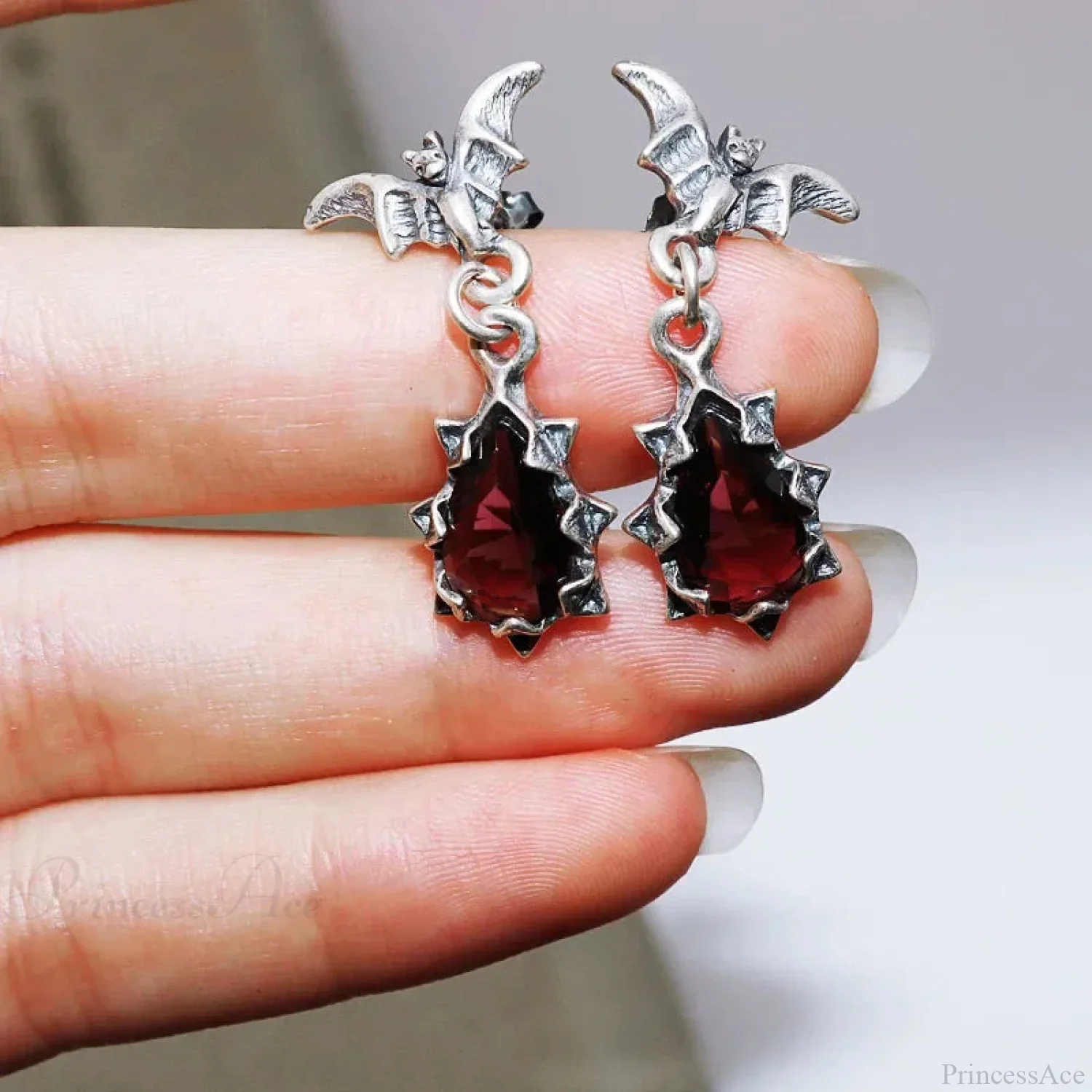 Dark Black Skull Awl Rock Declaration Earring - Image 17