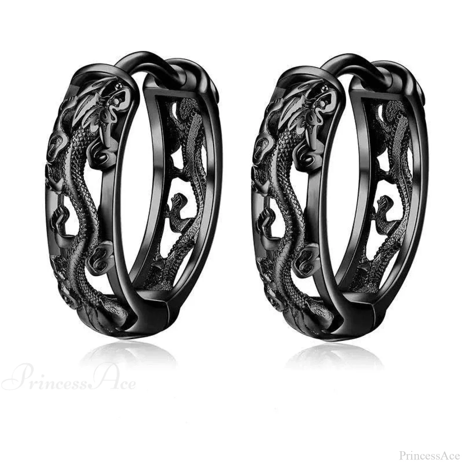 Dark Black Skull Awl Rock Declaration Earring - Image 23