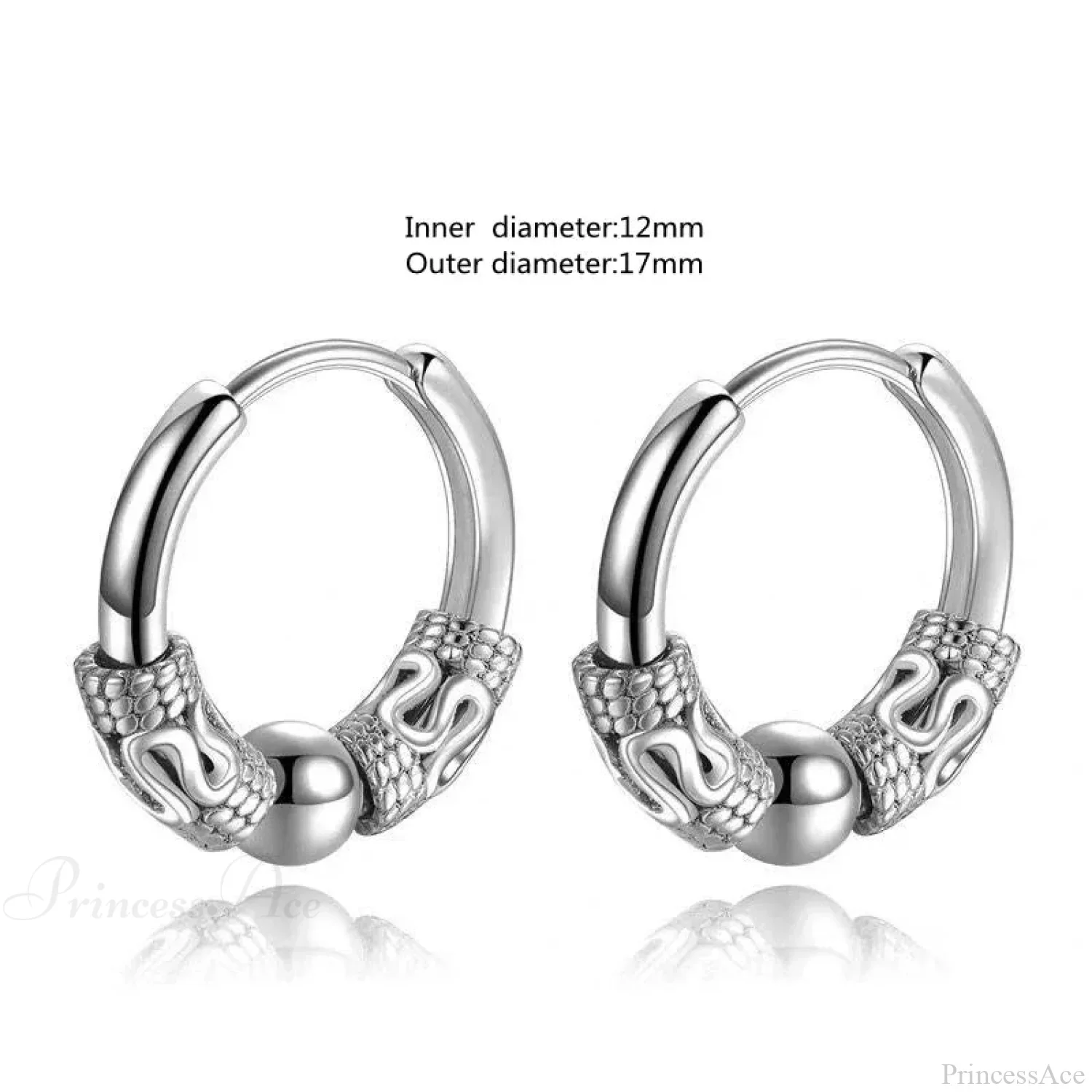 Dark Black Skull Awl Rock Declaration Earring - Image 29