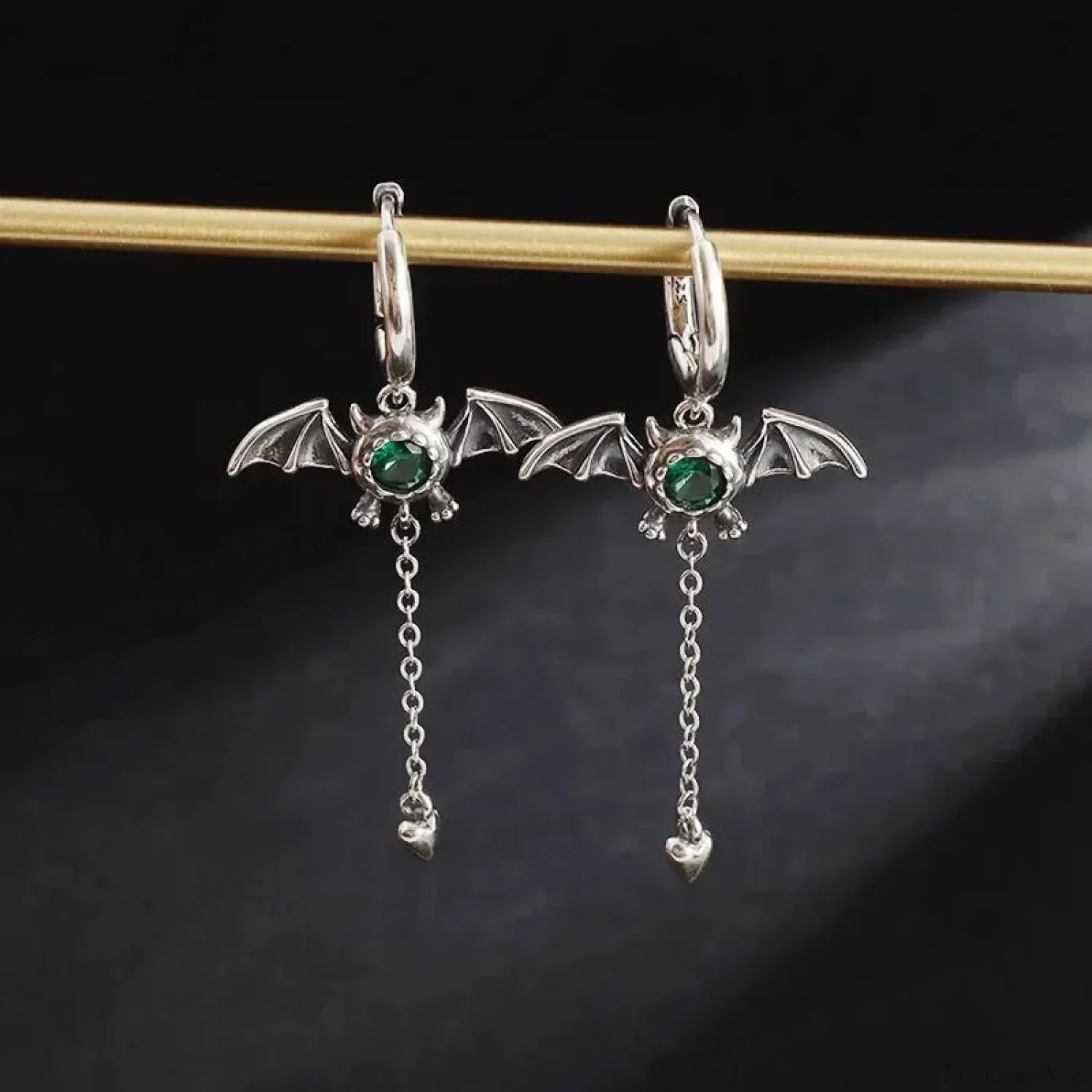 Dark Black Skull Awl Rock Declaration Earring - Image 42