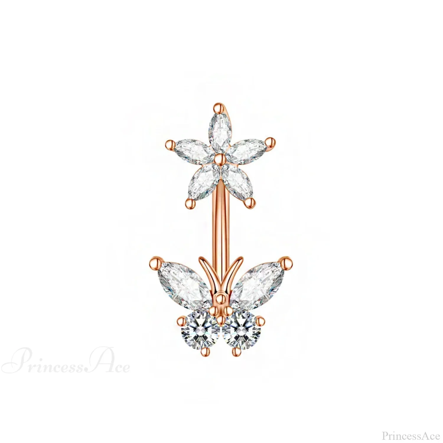 Dark Butterfly Pendant Belly Ring - Image 20