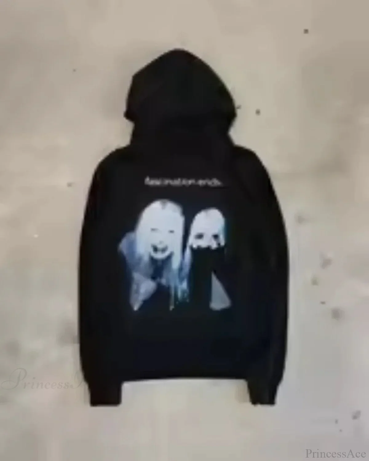 Dark Cartoon Letter Huge Hoodie - Image 3