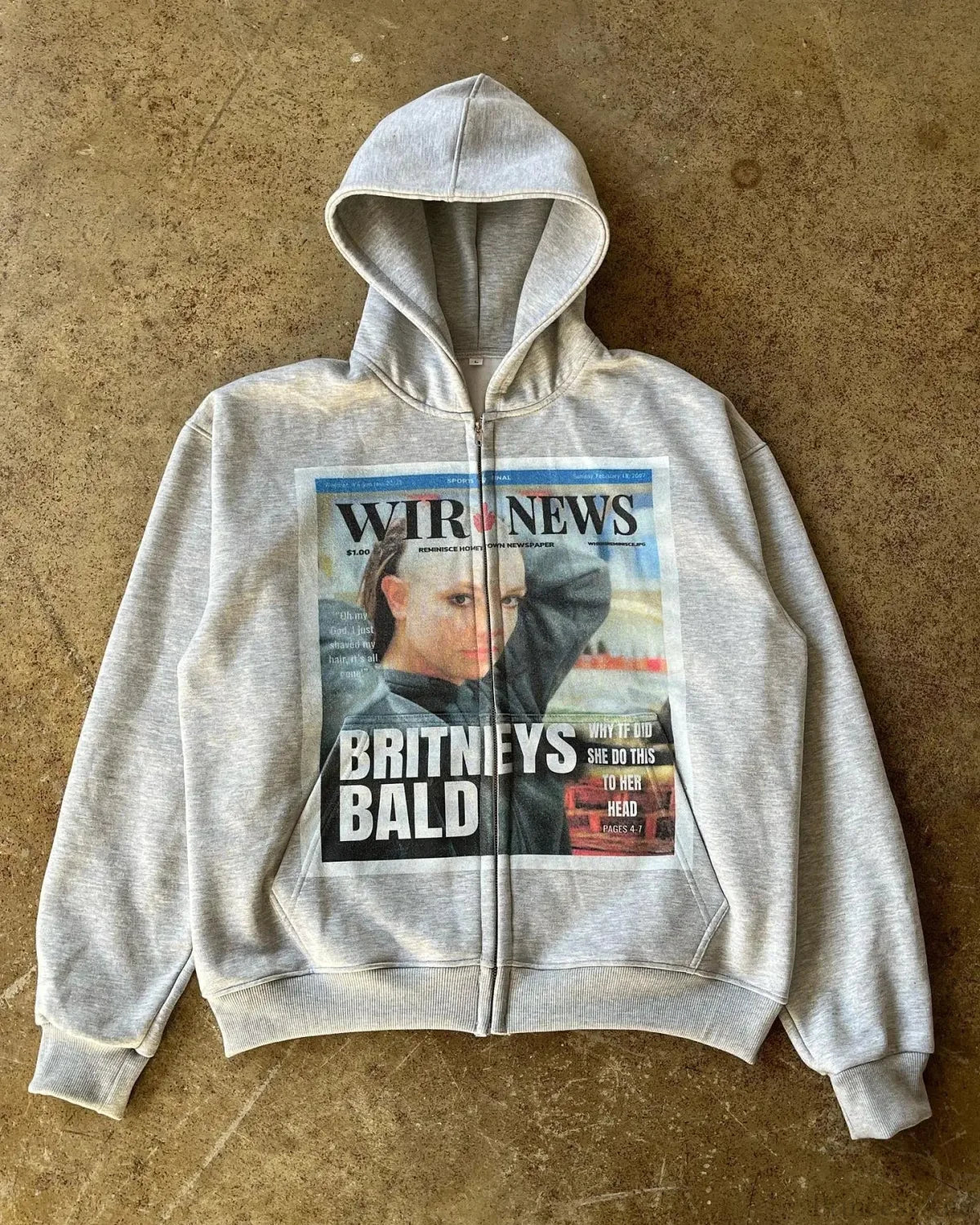 Dark Character Pictorial Zip Hoodie - Image 3