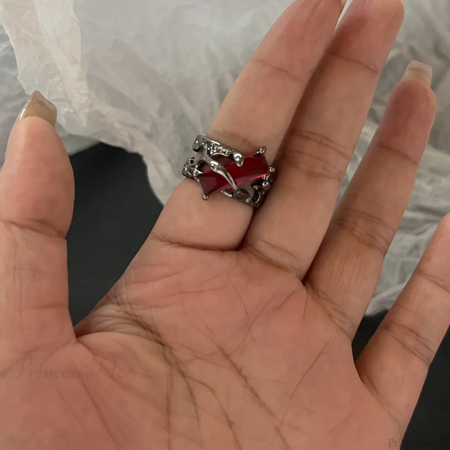 Dark Crystal Ebony Spider Ring - Image 11