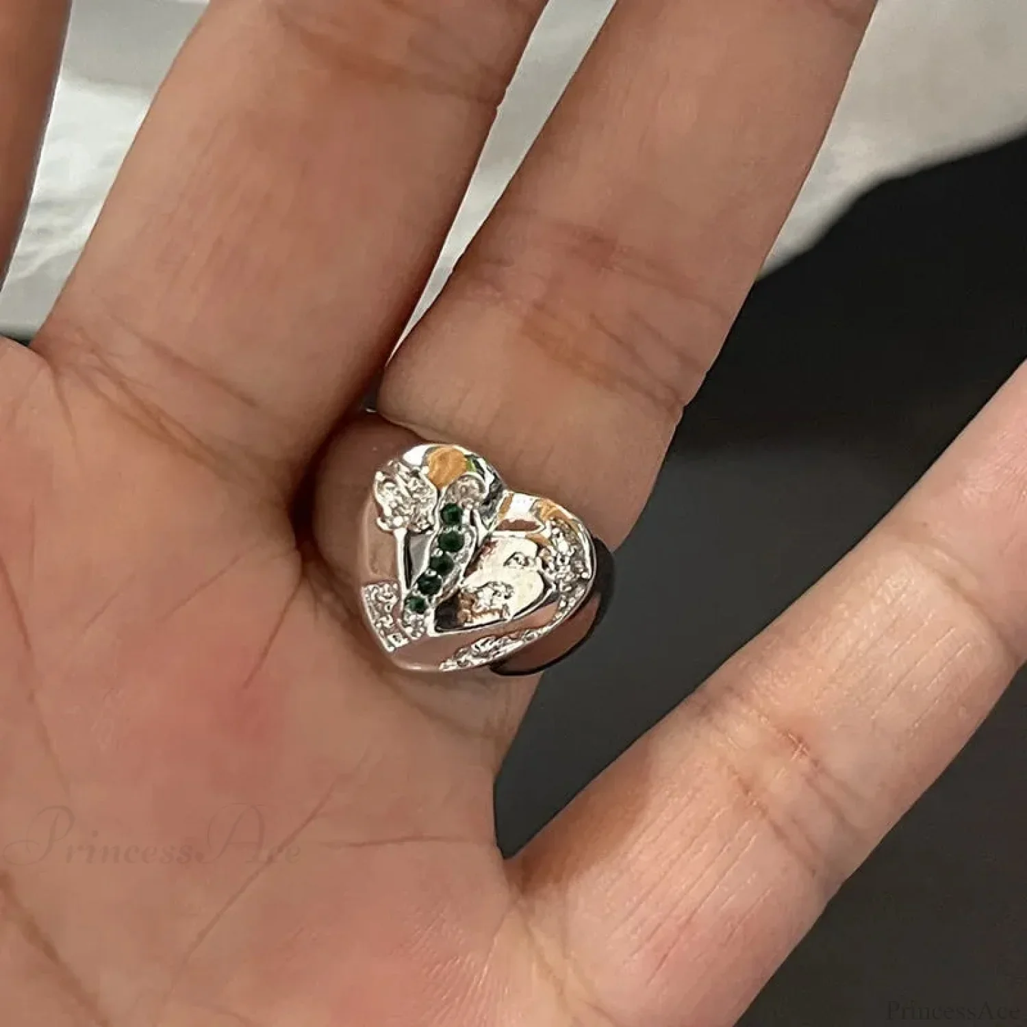 Dark Crystal Ebony Spider Ring - Image 4