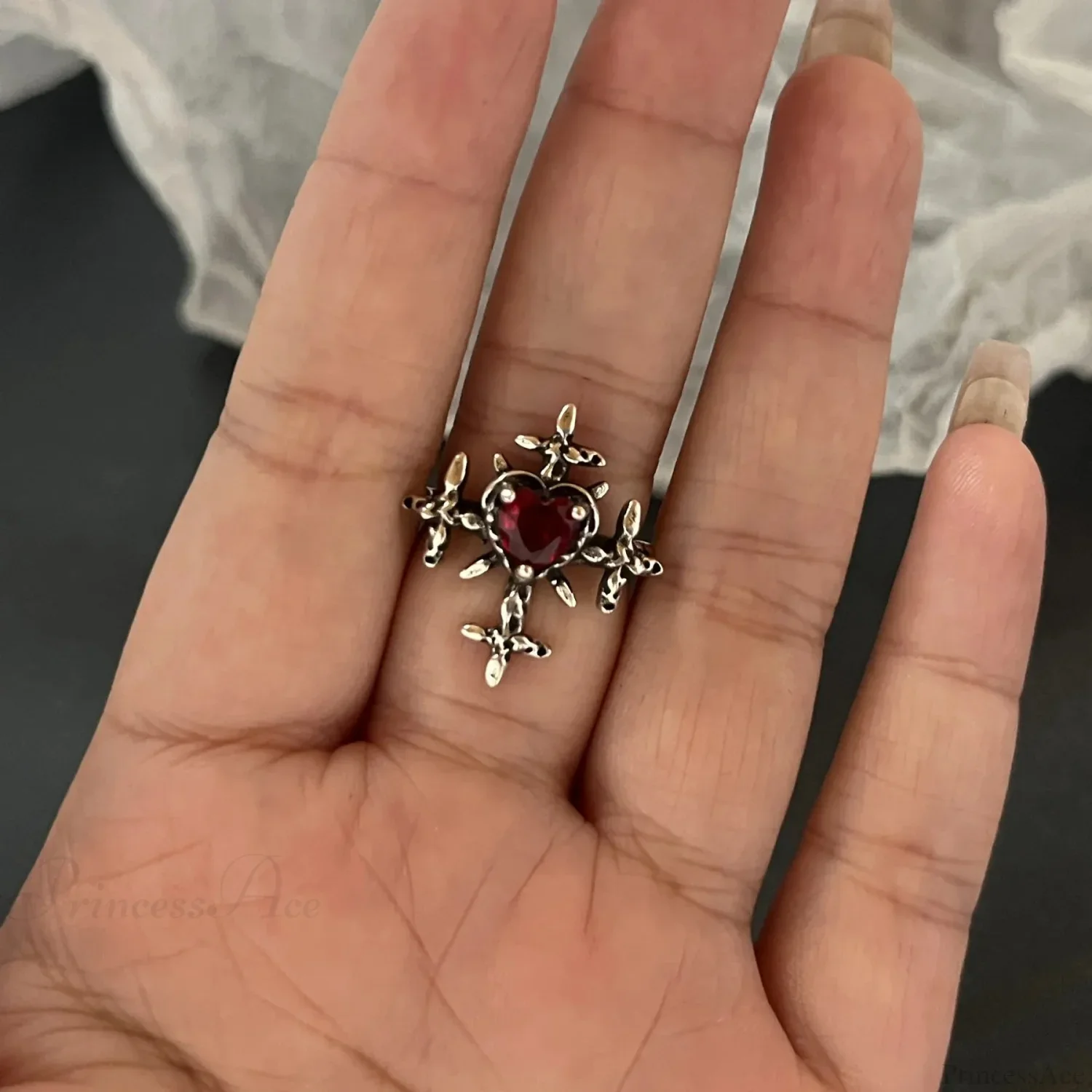 Dark Crystal Ebony Spider Ring - Image 9