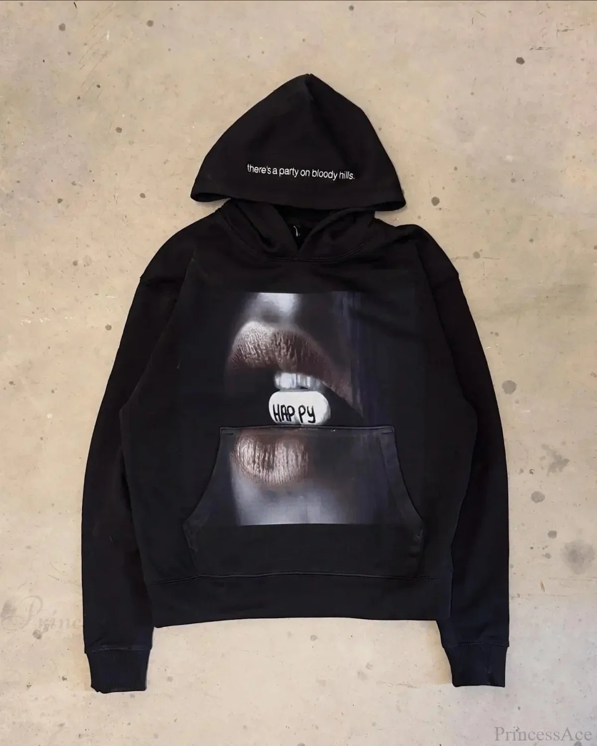 Dark Dirty Pictorial Print Hoodie - Image 12