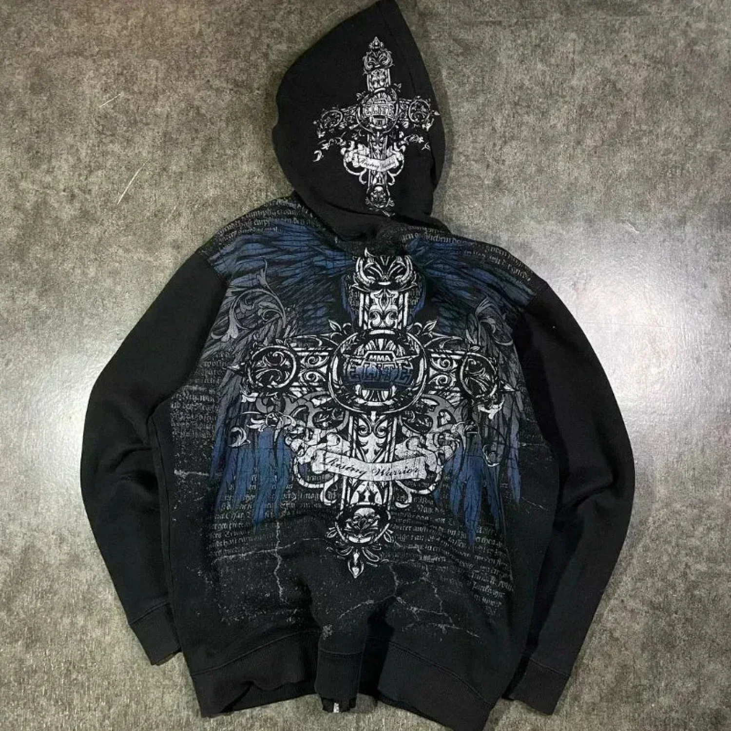 Dark Eyes Print Athletic Hoodie - Image 12