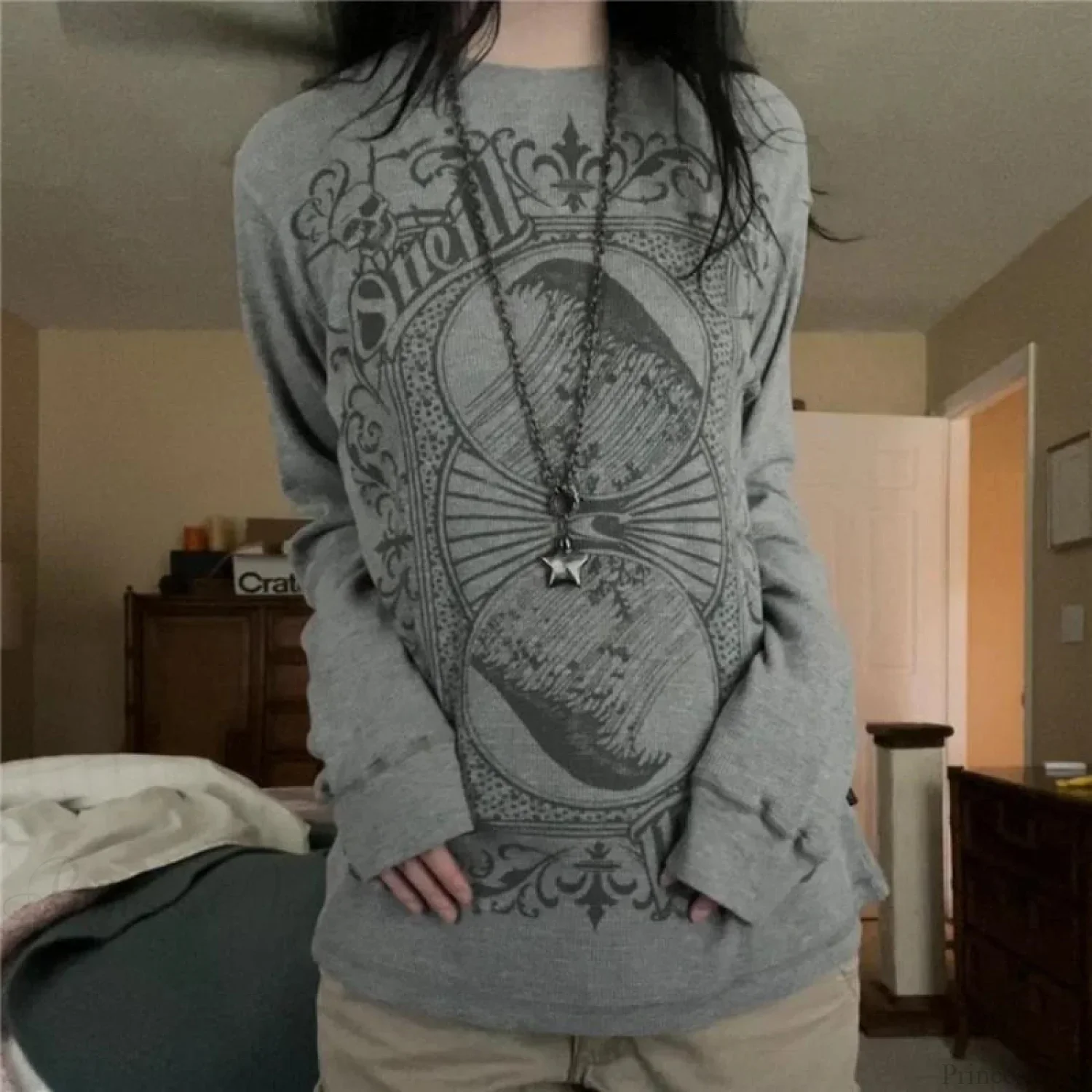Dark Fairy Grunge Pullover Hoodie - Image 2