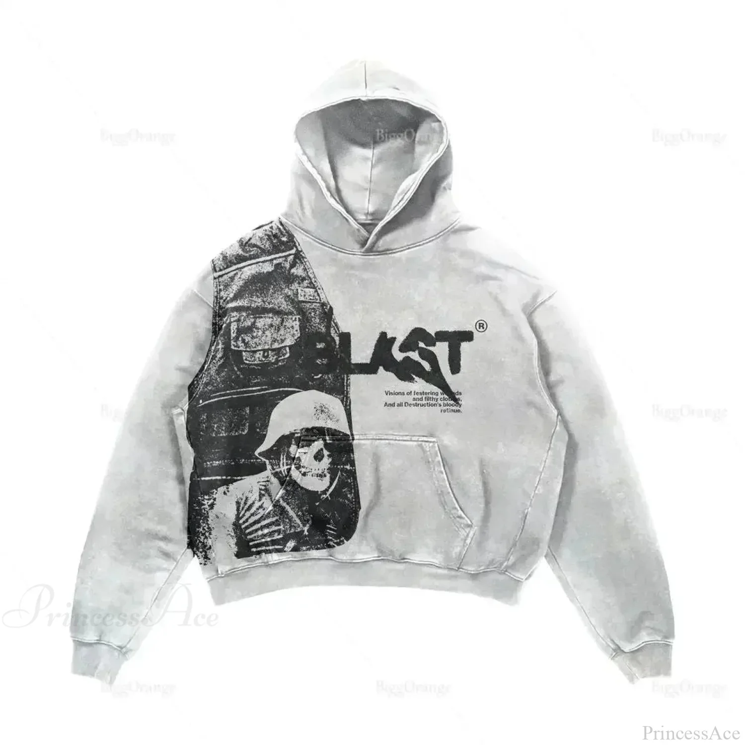 Dark Fashion Design Huge Hoodie - Image 5