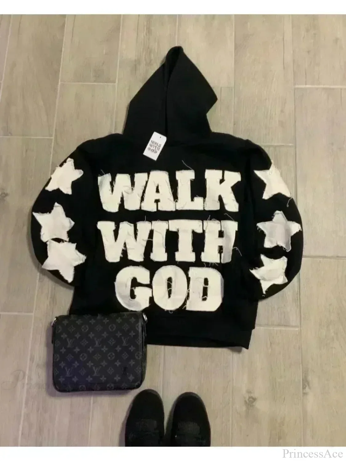 Dark Flash Diamond Patch Hoodie - Image 3
