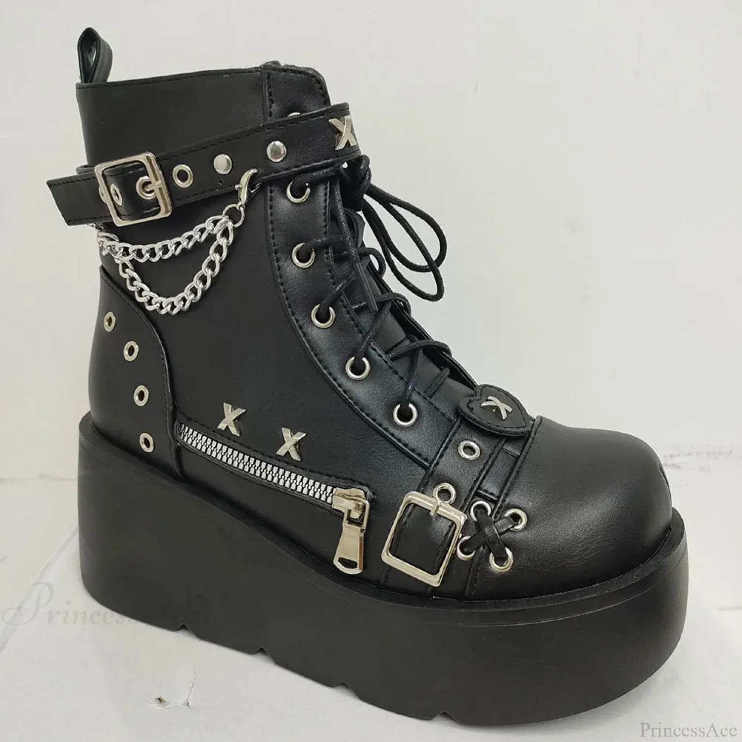 Dark FOX Platform Gothic Fight Boot - Image 6