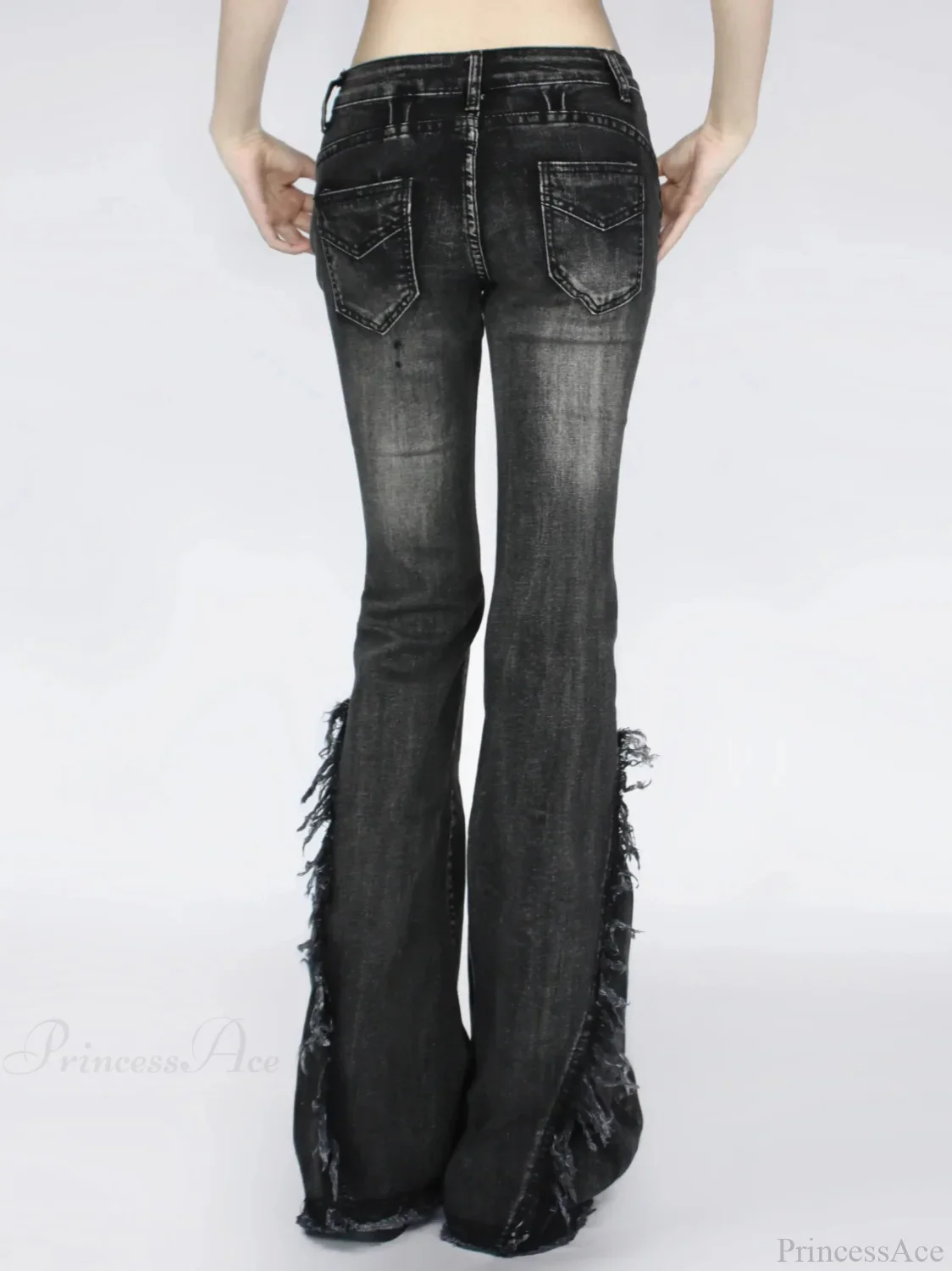 Dark Gothic Loose Flare Trouser - Image 2