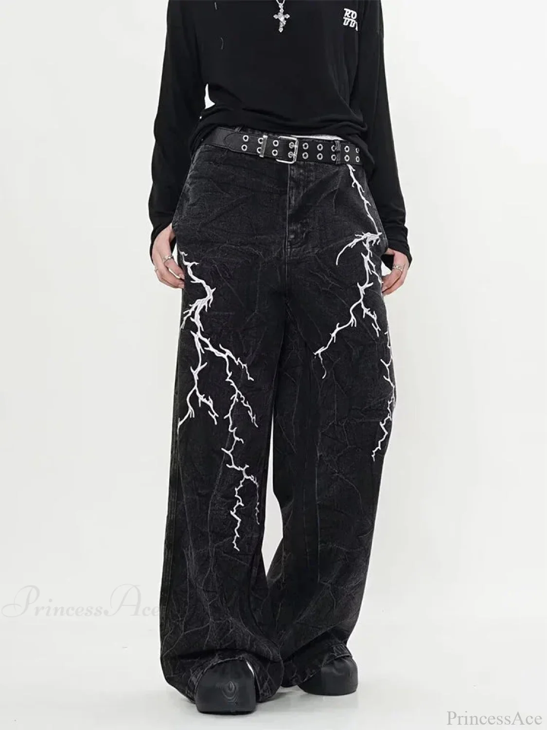 Dark Gothic Loose Harajuku Denim Trouser - Image 5