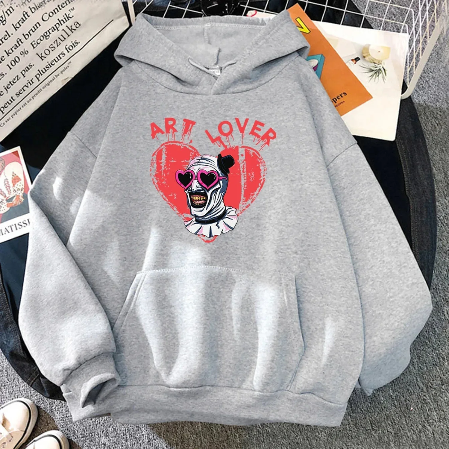 Dark Jester Graphic Pullover Hoodie - Image 5