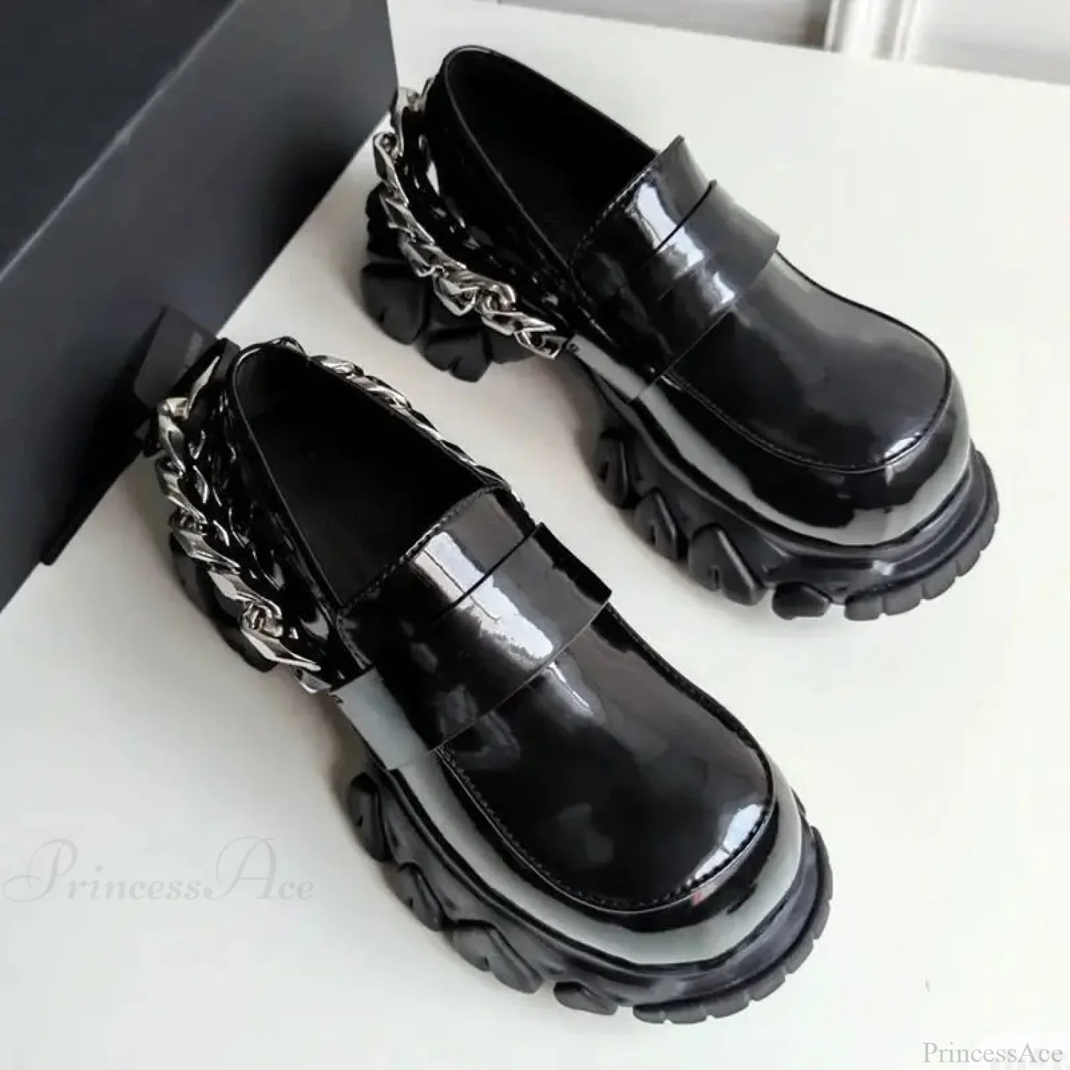 Dark Medieval Bulky Heel Tennis Shoe - Image 3