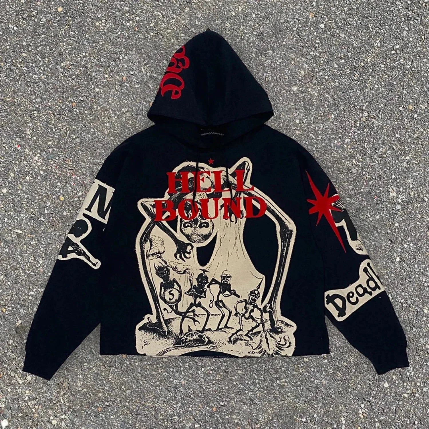 Dark Mummy Visual Pullover Hoodie - Image 3