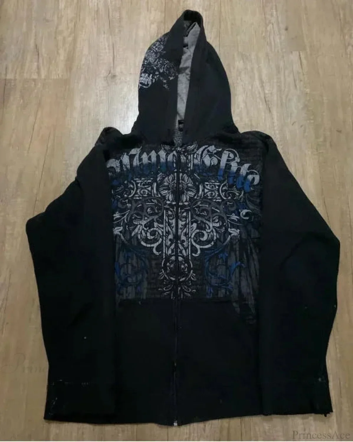 Dark Print Pullover Jumper - Image 4