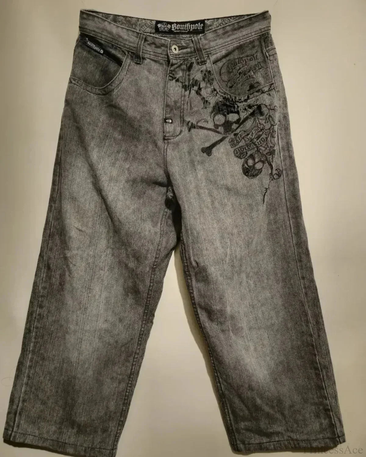 Dark Skull Print Tall Waist Pant - Image 2