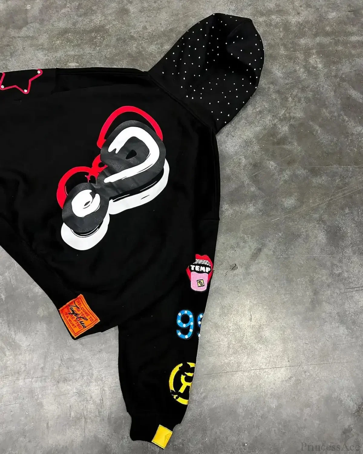 Dark Star Alphabet Zip Hoodie - Image 2