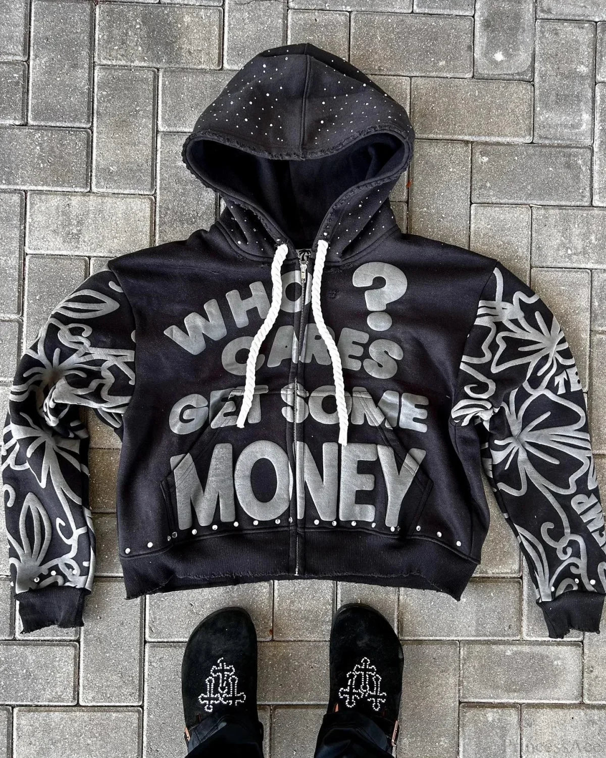 Dark Star Alphabet Zip Hoodie - Image 3