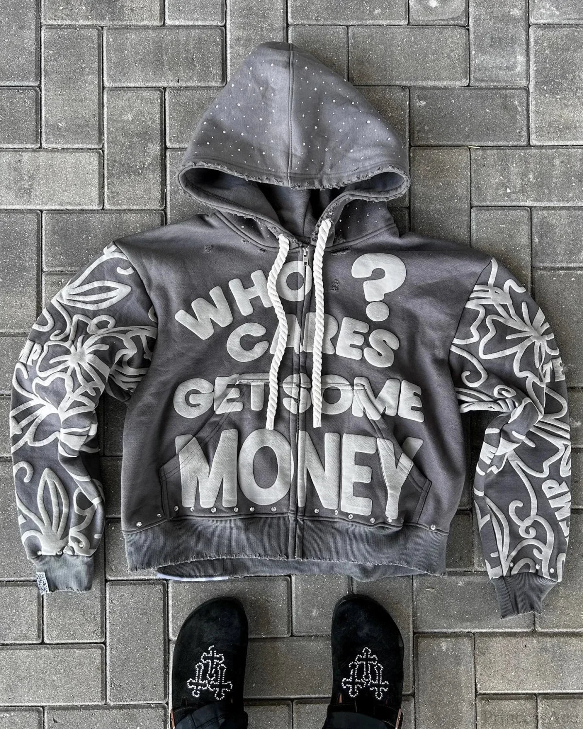 Dark Star Alphabet Zip Hoodie - Image 4