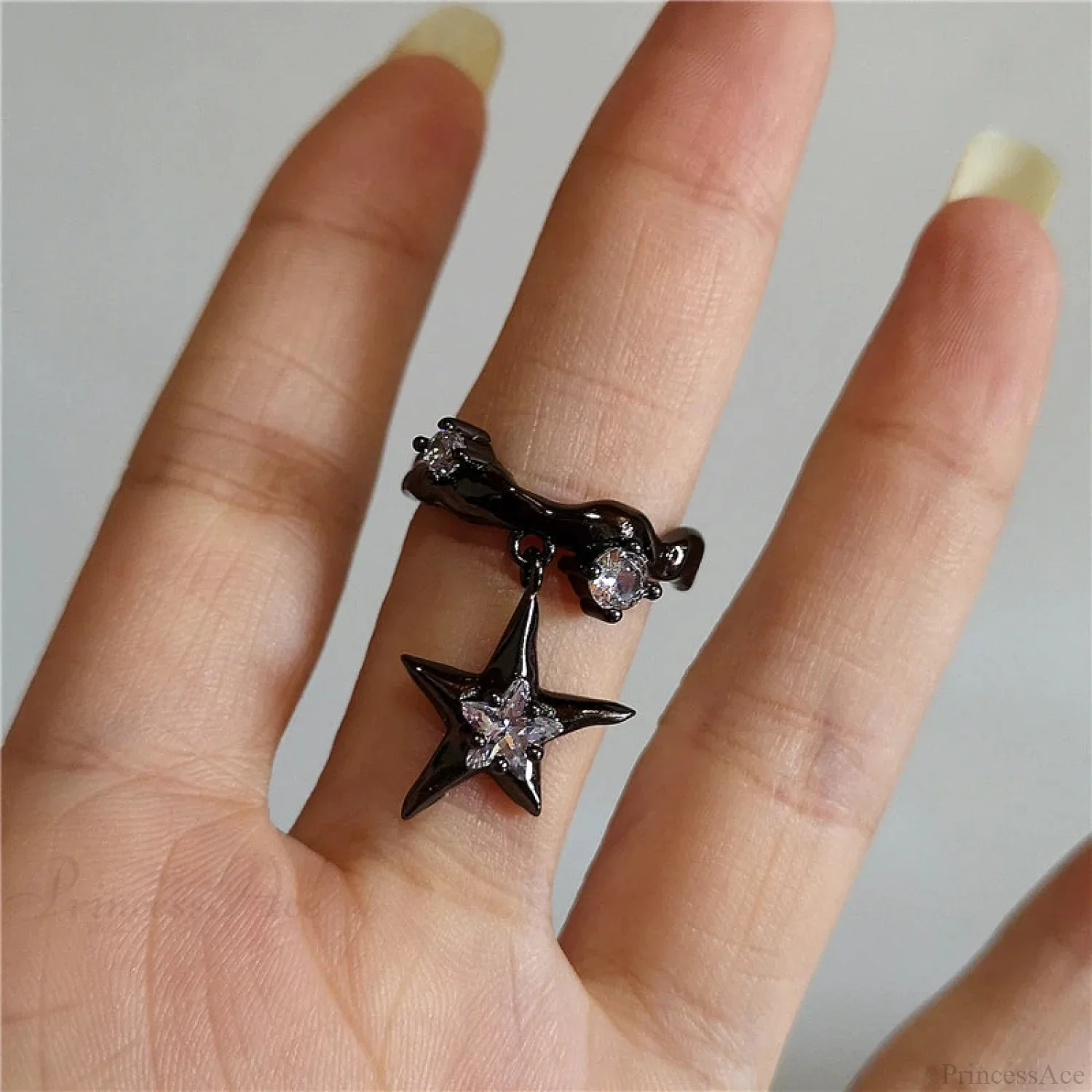 Dark Thorny Rose Pair Ring - Image 13