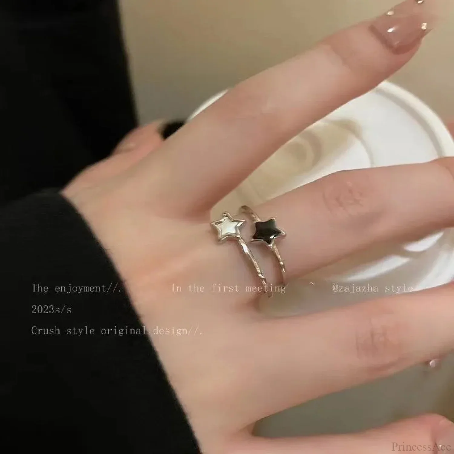 Dark Thorny Rose Pair Ring - Image 15