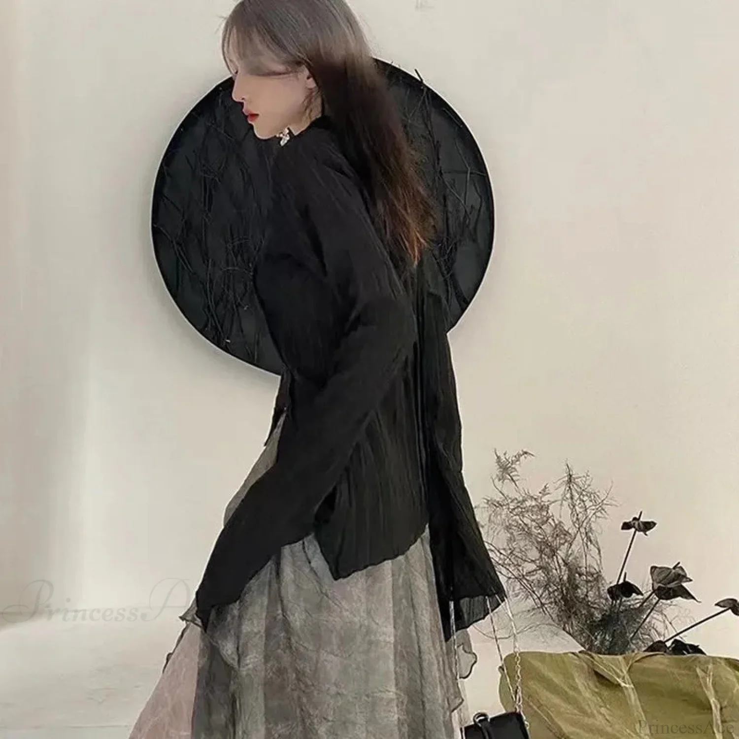 Dark Unpredictable Stylish Blouse - Image 2