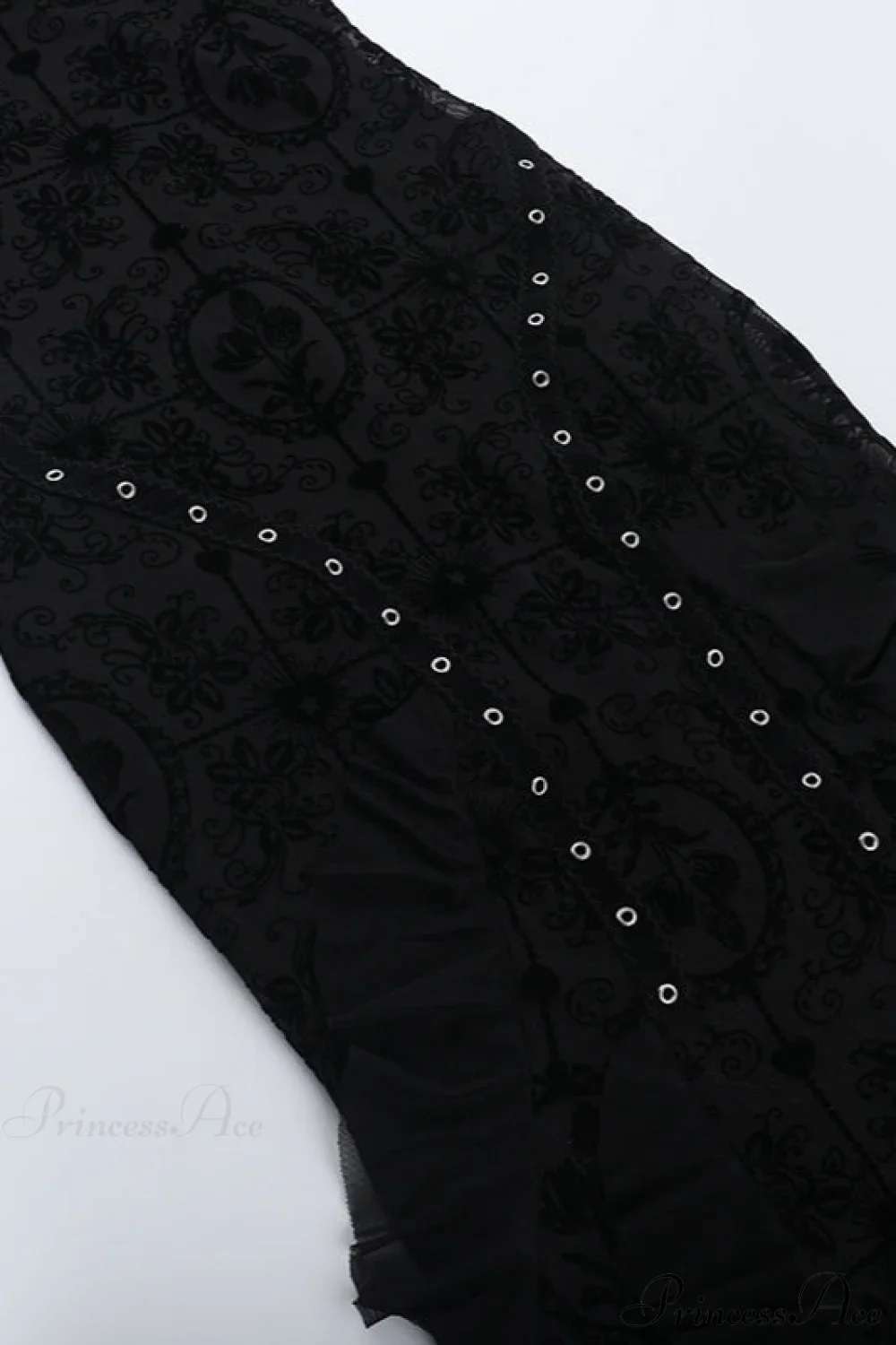Dark Velvet Drape Gothic Dress - Image 5