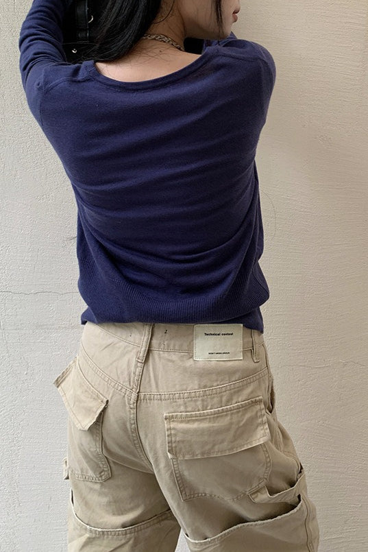Deconstructed Paneled Cargo Straight Leg Jeans - Image 6