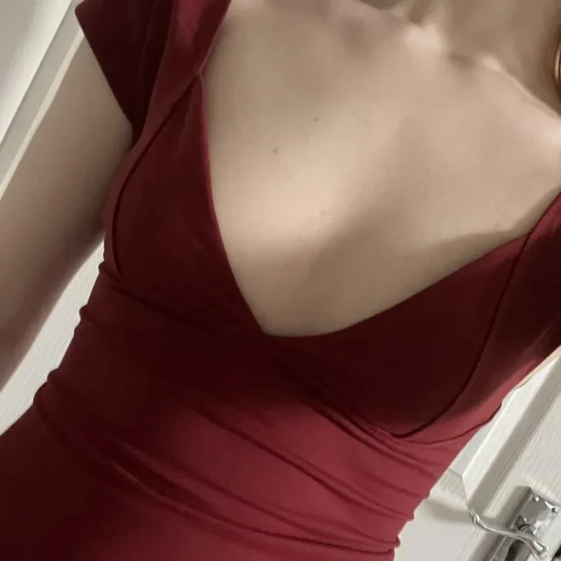 Deep V Low Cut Crop Top - Image 6