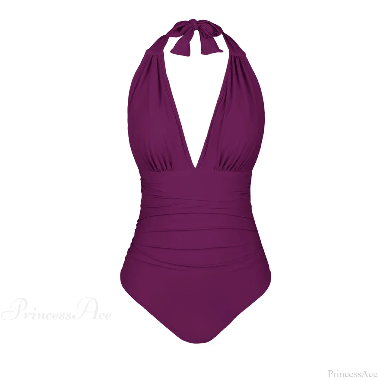 Deep V-neck Halter Backless One Piece Set - Image 11