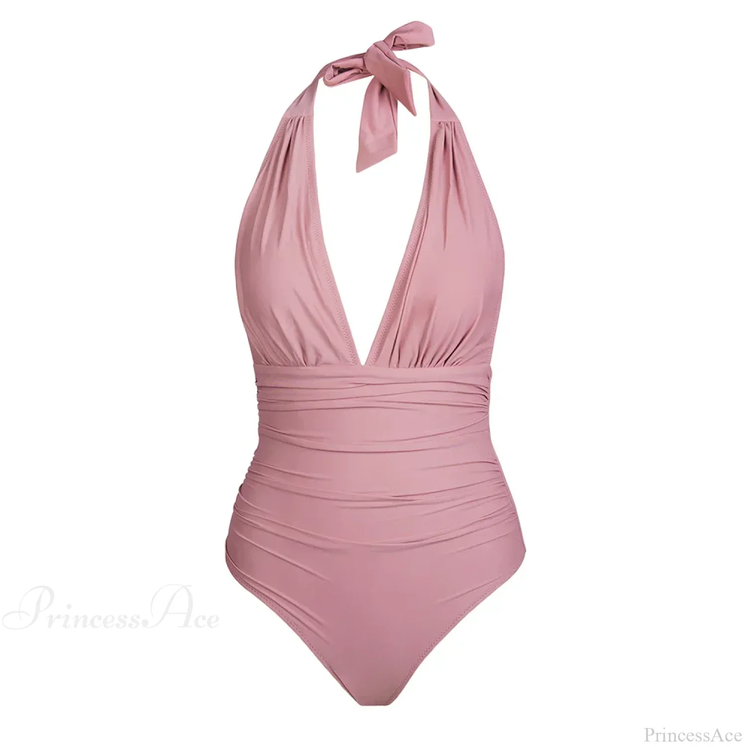 Deep V-neck Halter Backless One Piece Set - Image 12