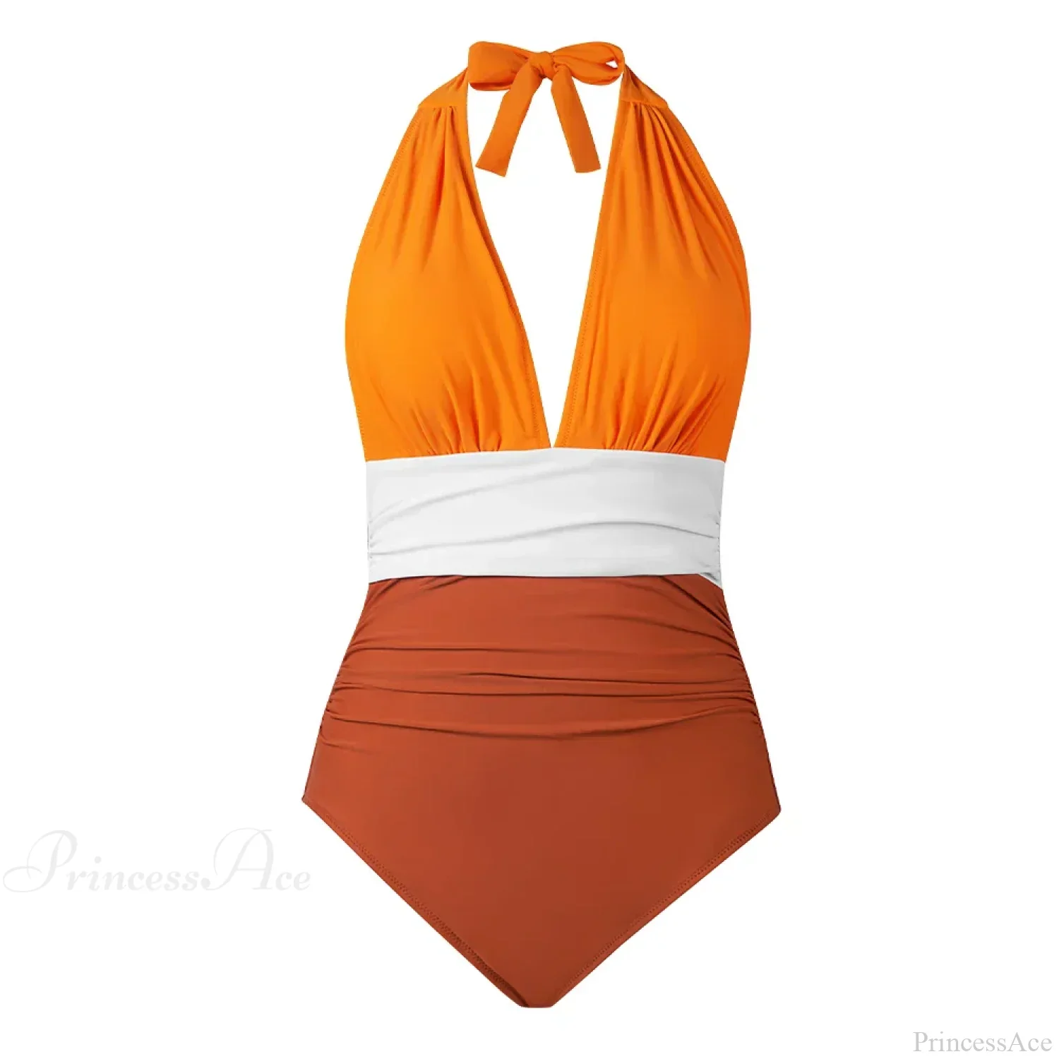 Deep V-neck Halter Backless One Piece Set - Image 16