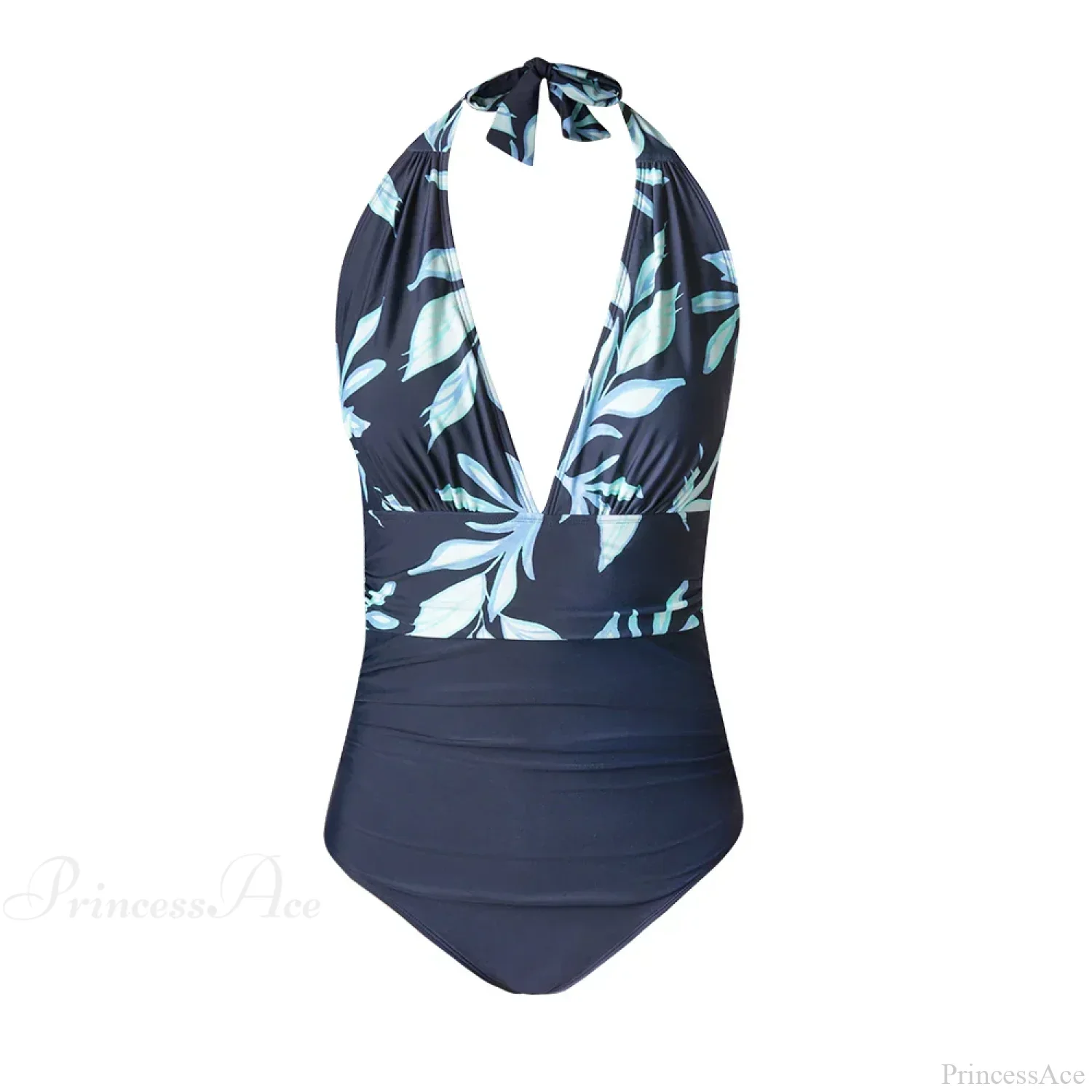 Deep V-neck Halter Backless One Piece Set - Image 3