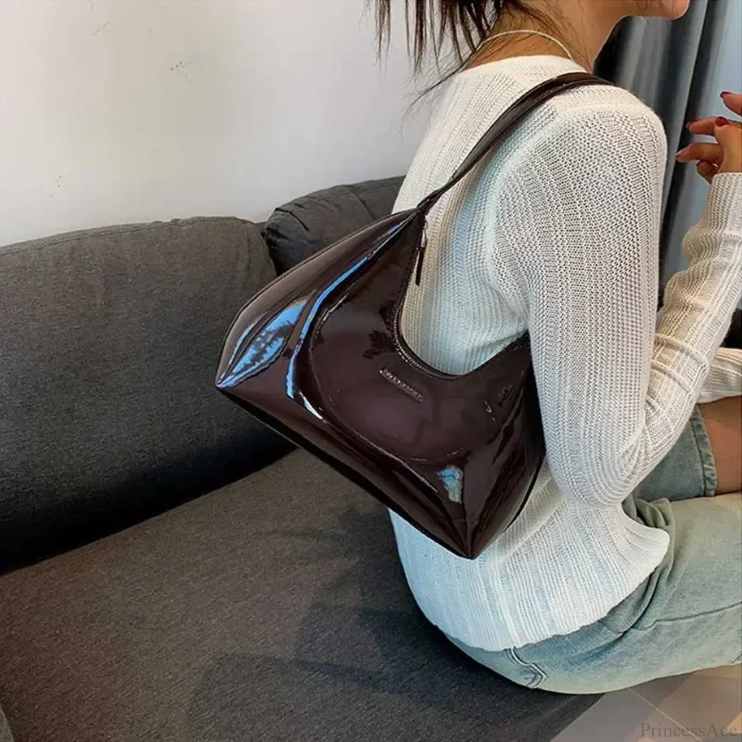Designer Solid Shoulder Bag for Women - Image 2