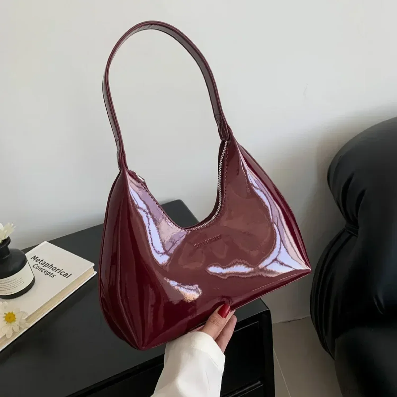 Designer Solid Shoulder Bag for Women - Image 4